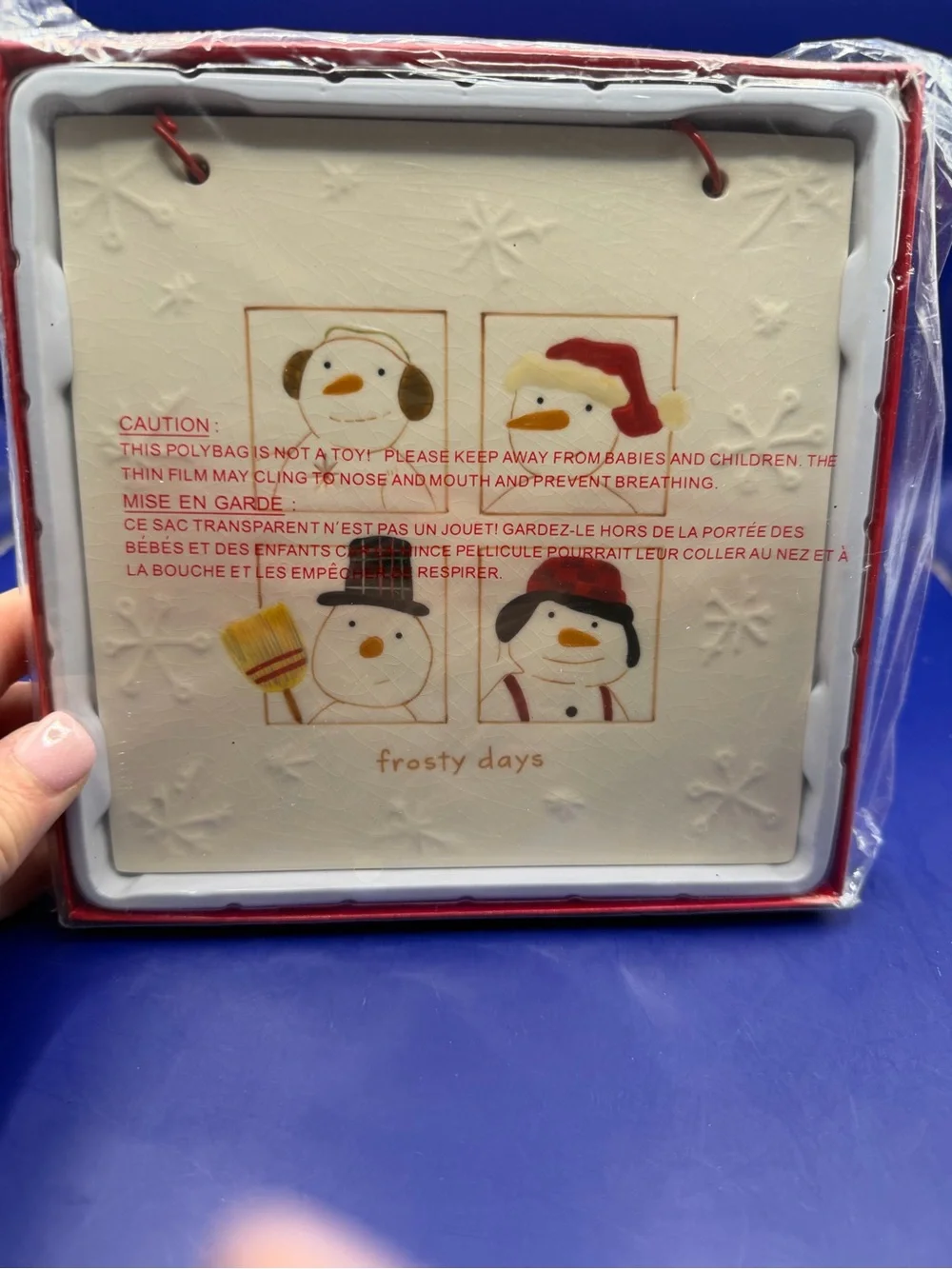 Hallmark Frosty Days Snowman Wall Plaque